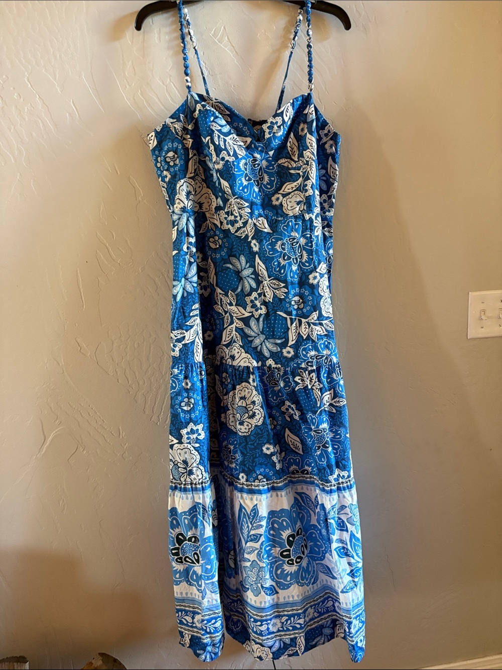 FARM Rio Blue Floral Midi Dress - Picture 5 of 5
